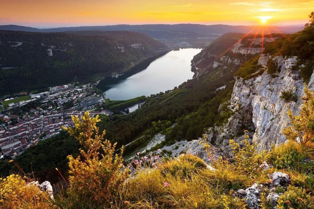 Joli Appartement En Face De Lac Nantua Luaran gambar